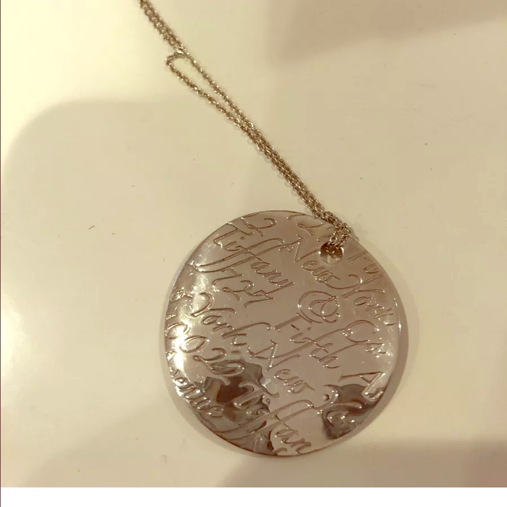 Tiffany & Co Disc Notes necklace. Large. Like new
